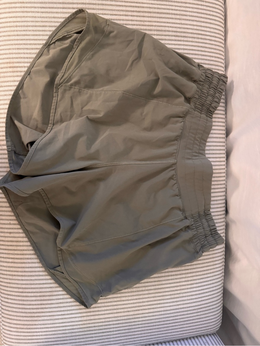 Women’s  Olive Green Active Shorts - Elastic Waist